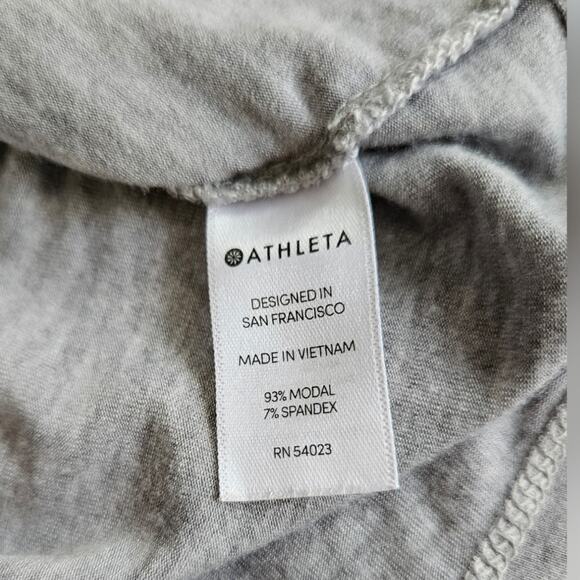 Athleta Light Heather Gray Santorini Thera Dress sz Large - Picture 5 of 7